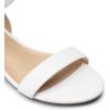 imageDREAM PAIRS Women Black White Nude Clear Sandals Low Heel Dressy Sandals Ankle Strap Open Toe Chunky Block Heeled Summer Classic Comfortable Flat ShoesWhite Classic