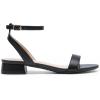 imageDREAM PAIRS Women Black White Nude Clear Sandals Low Heel Dressy Sandals Ankle Strap Open Toe Chunky Block Heeled Summer Classic Comfortable Flat ShoesBlackpu
