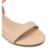 imageDREAM PAIRS Women Black White Nude Clear Sandals Low Heel Dressy Sandals Ankle Strap Open Toe Chunky Block Heeled Summer Classic Comfortable Flat ShoesNude Classic