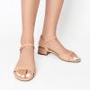 imageDREAM PAIRS Women Black White Nude Clear Sandals Low Heel Dressy Sandals Ankle Strap Open Toe Chunky Block Heeled Summer Classic Comfortable Flat ShoesNude Classic