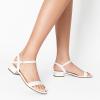 imageDREAM PAIRS Women Black White Nude Clear Sandals Low Heel Dressy Sandals Ankle Strap Open Toe Chunky Block Heeled Summer Classic Comfortable Flat ShoesWhite Classic