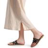 imageDREAM PAIRS Womens Flip Flops Round Toe Multi Strap lightweight Summer Beach Flat Casual Thong SandalsBlack