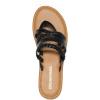 imageDREAM PAIRS Womens Flip Flops Round Toe Multi Strap lightweight Summer Beach Flat Casual Thong SandalsBlack