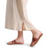 imageDREAM PAIRS Womens Flip Flops Round Toe Multi Strap lightweight Summer Beach Flat Casual Thong SandalsBrown