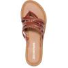 imageDREAM PAIRS Womens Flip Flops Round Toe Multi Strap lightweight Summer Beach Flat Casual Thong SandalsBrown