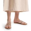 imageDREAM PAIRS Womens Flip Flops Round Toe Multi Strap lightweight Summer Beach Flat Casual Thong SandalsRose Gold