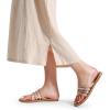 imageDREAM PAIRS Womens Flip Flops Round Toe Multi Strap lightweight Summer Beach Flat Casual Thong SandalsRose Gold