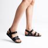 imageDREAM PAIRS Womens Low Heel Wedge Sandals RoundToe Comfortable Casual Flatform Dress Shoes with Arch SupportBlack