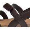 imageDREAM PAIRS Womens Low Heel Wedge Sandals RoundToe Comfortable Casual Flatform Dress Shoes with Arch SupportBrown