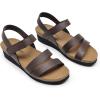 imageDREAM PAIRS Womens Low Heel Wedge Sandals RoundToe Comfortable Casual Flatform Dress Shoes with Arch SupportBrown