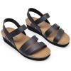 imageDREAM PAIRS Womens Low Heel Wedge Sandals RoundToe Comfortable Casual Flatform Dress Shoes with Arch SupportNavy