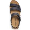 imageDREAM PAIRS Womens Low Heel Wedge Sandals RoundToe Comfortable Casual Flatform Dress Shoes with Arch SupportNavy
