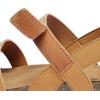 imageDREAM PAIRS Womens Low Heel Wedge Sandals RoundToe Comfortable Casual Flatform Dress Shoes with Arch SupportTan