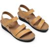 imageDREAM PAIRS Womens Low Heel Wedge Sandals RoundToe Comfortable Casual Flatform Dress Shoes with Arch SupportTan