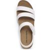 imageDREAM PAIRS Womens Low Heel Wedge Sandals RoundToe Comfortable Casual Flatform Dress Shoes with Arch SupportWhite