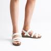 imageDREAM PAIRS Womens Low Heel Wedge Sandals RoundToe Comfortable Casual Flatform Dress Shoes with Arch SupportWhite
