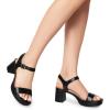 imageDREAM PAIRS Womens Platform Heels Block Chunky Open Toe Ankle Strap Heel Fashion Wedding Party Dress Sandals ShoesBlack