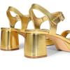 imageDREAM PAIRS Womens Platform Heels Block Chunky Open Toe Ankle Strap Heel Fashion Wedding Party Dress Sandals ShoesGold