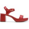imageDREAM PAIRS Womens Platform Heels Block Chunky Open Toe Ankle Strap Heel Fashion Wedding Party Dress Sandals ShoesRed