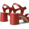 imageDREAM PAIRS Womens Platform Heels Block Chunky Open Toe Ankle Strap Heel Fashion Wedding Party Dress Sandals ShoesRed