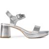 imageDREAM PAIRS Womens Platform Heels Block Chunky Open Toe Ankle Strap Heel Fashion Wedding Party Dress Sandals ShoesSilver
