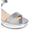 imageDREAM PAIRS Womens Platform Heels Block Chunky Open Toe Ankle Strap Heel Fashion Wedding Party Dress Sandals ShoesSilver