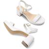 imageDREAM PAIRS Womens Platform Heels Block Chunky Open Toe Ankle Strap Heel Fashion Wedding Party Dress Sandals ShoesWhite