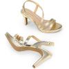 imageDREAM PAIRS Womens Platform Strappy Heels High Heeled Sandals Open Toe Comfortable Dressy Shoes with Adjustable Ankle StrapLight Gold
