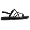 imageDREAM PAIRS Womens Sandals Cross Strappy Gladiator Dress Flat Sandals Daily Casual Comfortable Summer ShoesBlackpu