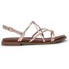 imageDREAM PAIRS Womens Sandals Cross Strappy Gladiator Dress Flat Sandals Daily Casual Comfortable Summer ShoesRose Goldpu