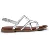 imageDREAM PAIRS Womens Sandals Cross Strappy Gladiator Dress Flat Sandals Daily Casual Comfortable Summer ShoesSilverpu