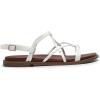 imageDREAM PAIRS Womens Sandals Cross Strappy Gladiator Dress Flat Sandals Daily Casual Comfortable Summer ShoesWhitepu