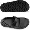 imageDREAM PAIRS Platform Wedges Sandals for Women Chunky Open Toe Dress Walking Comfortable Flat Sandals for SummerBlack