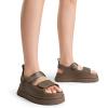 imageDREAM PAIRS Platform Wedges Sandals for Women Chunky Open Toe Dress Walking Comfortable Flat Sandals for SummerBrown