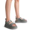 imageDREAM PAIRS Platform Wedges Sandals for Women Chunky Open Toe Dress Walking Comfortable Flat Sandals for SummerGrey