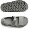 imageDREAM PAIRS Platform Wedges Sandals for Women Chunky Open Toe Dress Walking Comfortable Flat Sandals for SummerGrey