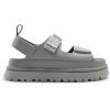 imageDREAM PAIRS Platform Wedges Sandals for Women Chunky Open Toe Dress Walking Comfortable Flat Sandals for SummerGrey