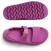 imageDREAM PAIRS Platform Wedges Sandals for Women Chunky Open Toe Dress Walking Comfortable Flat Sandals for SummerHot Pink