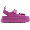 imageDREAM PAIRS Platform Wedges Sandals for Women Chunky Open Toe Dress Walking Comfortable Flat Sandals for SummerHot Pink
