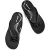 imageDREAM PAIRS Womens Arch Support Flip Flops Comfortable Dressy Orthopedic Thong Sandals Slides with Bow for Walking Summer VacationAll Black
