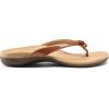 imageDREAM PAIRS Womens Arch Support Flip Flops Comfortable Dressy Orthopedic Thong Sandals Slides with Bow for Walking Summer VacationBrown