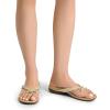 imageDREAM PAIRS Womens Arch Support Flip Flops Comfortable Dressy Orthopedic Thong Sandals Slides with Bow for Walking Summer VacationNude