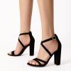 imageDREAM PAIRS Womens Chunky Heels 4 inch High Multi Strap Soft Comfort Block Heeled Sandals for Prom Dancing WeddingBlack