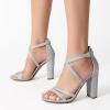 imageDREAM PAIRS Womens Chunky Heels 4 inch High Multi Strap Soft Comfort Block Heeled Sandals for Prom Dancing WeddingSilver