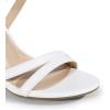 imageDREAM PAIRS Womens Chunky Heels 4 inch High Multi Strap Soft Comfort Block Heeled Sandals for Prom Dancing WeddingWhite