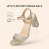 imageDREAM PAIRS Womens Chunky Heels Block Round Open Toe Ankle Strap Heel Fashion Wedding Party Comfort Dress Sandals ShoesLight Gold