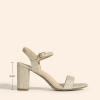 imageDREAM PAIRS Womens Chunky Heels Block Round Open Toe Ankle Strap Heel Fashion Wedding Party Comfort Dress Sandals ShoesLight Gold