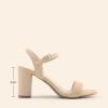 imageDREAM PAIRS Womens Chunky Heels Block Round Open Toe Ankle Strap Heel Fashion Wedding Party Comfort Dress Sandals ShoesNude