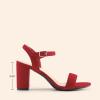 imageDREAM PAIRS Womens Chunky Heels Block Round Open Toe Ankle Strap Heel Fashion Wedding Party Comfort Dress Sandals ShoesRed