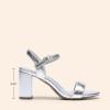 imageDREAM PAIRS Womens Chunky Heels Block Round Open Toe Ankle Strap Heel Fashion Wedding Party Comfort Dress Sandals ShoesSilverpu